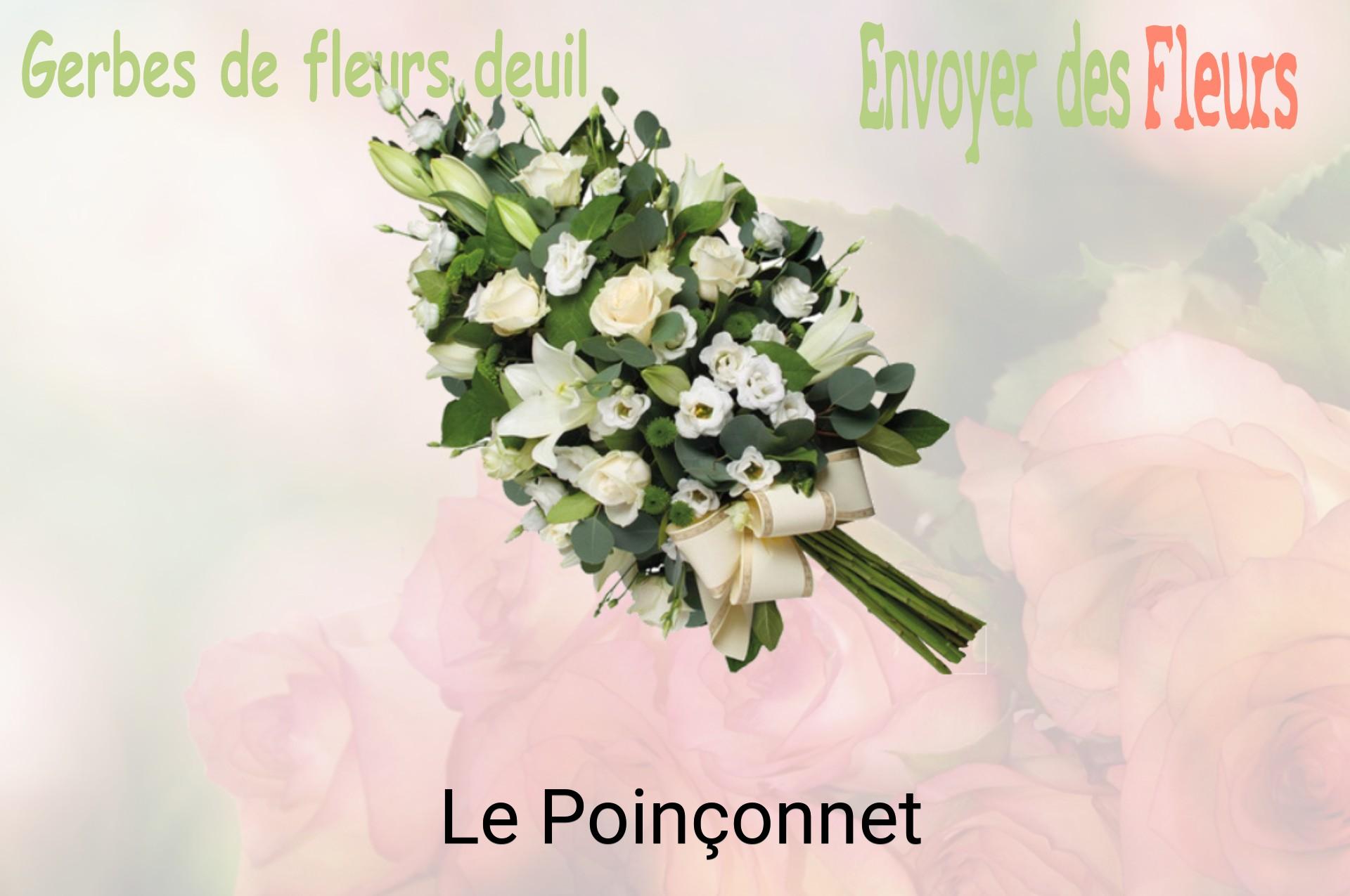 Gerbe de fleurs de deuil livrée à Le Poinçonnet